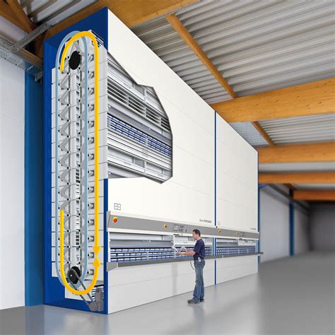 automated sheet metal storage system|carousel for a manufacturing warehouse.